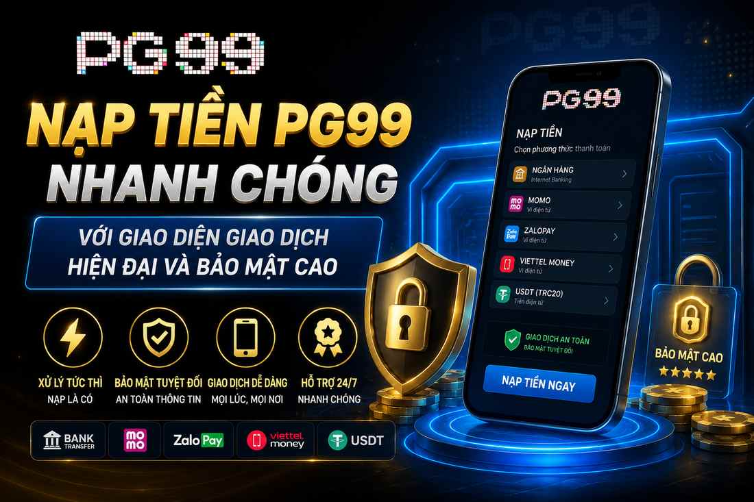 Các phương thức nạp tiền PG99 phổ biến được nhiều người chơi lựa chọn