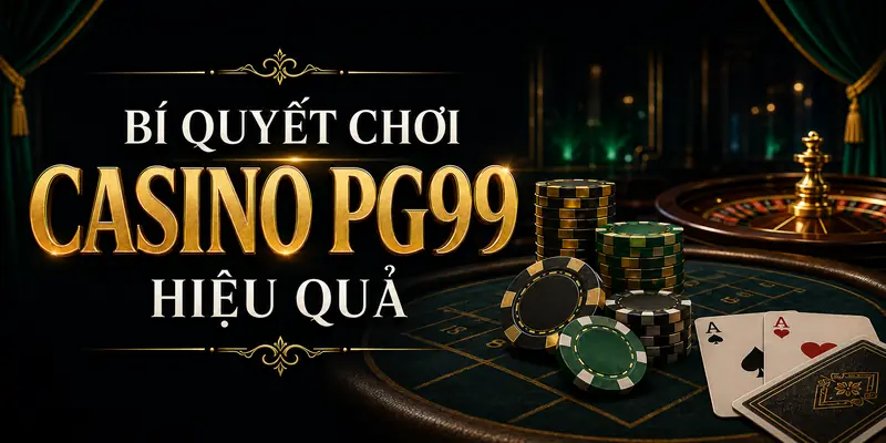 Bí quyết chơi casino PG99 hiệu quả